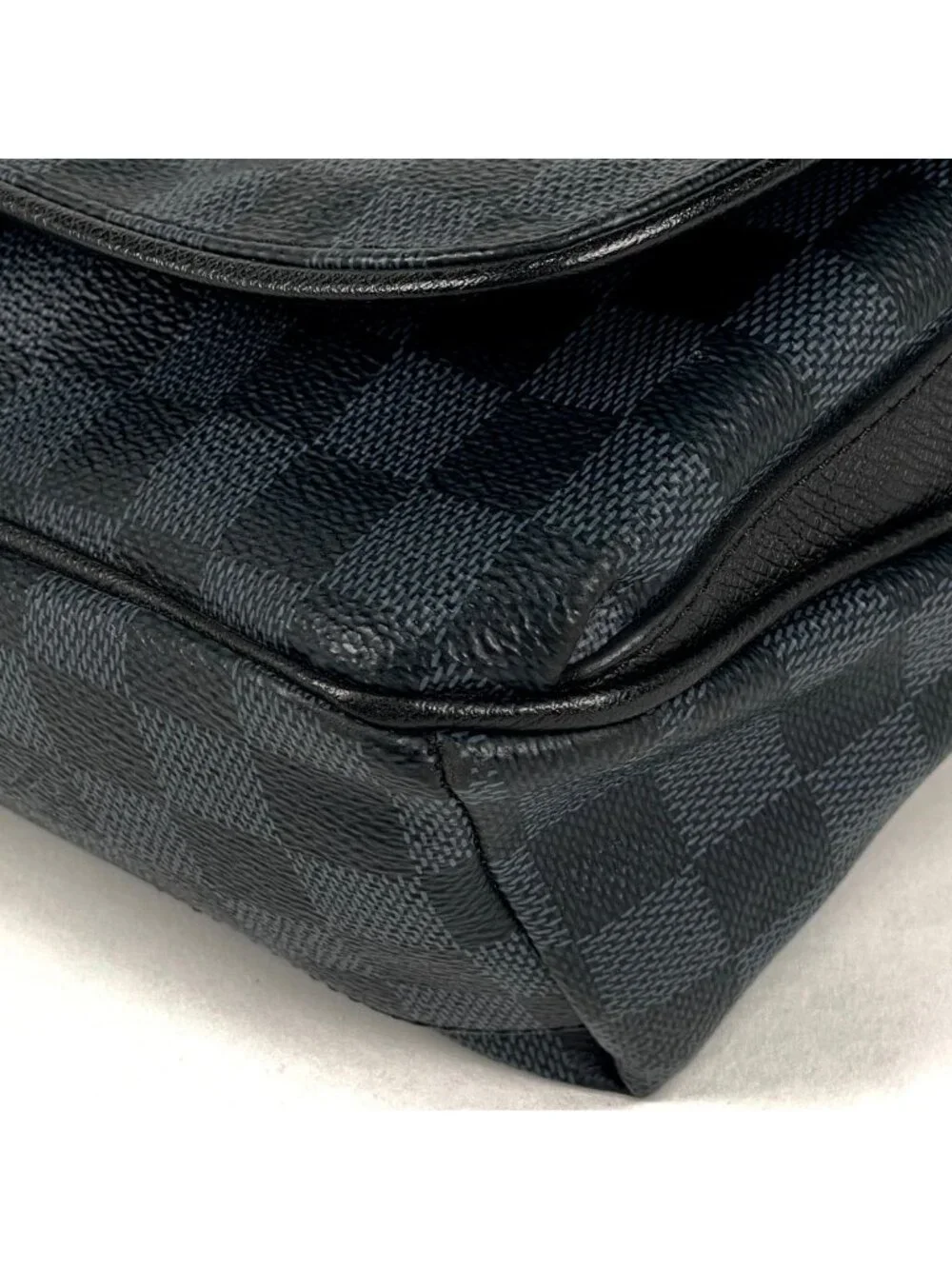 Louis Vuitton Match Point Messenger Shoulder Bag Damier Ecobalt Noir Navy